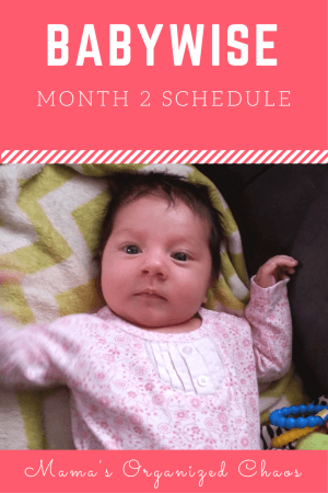 Babywise Schedule Month 2 - Mama's Organized Chaos