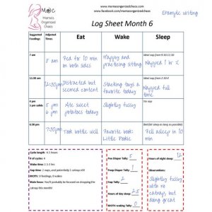 The Perfect 4 Month Old Schedule - Mama's Organized Chaos